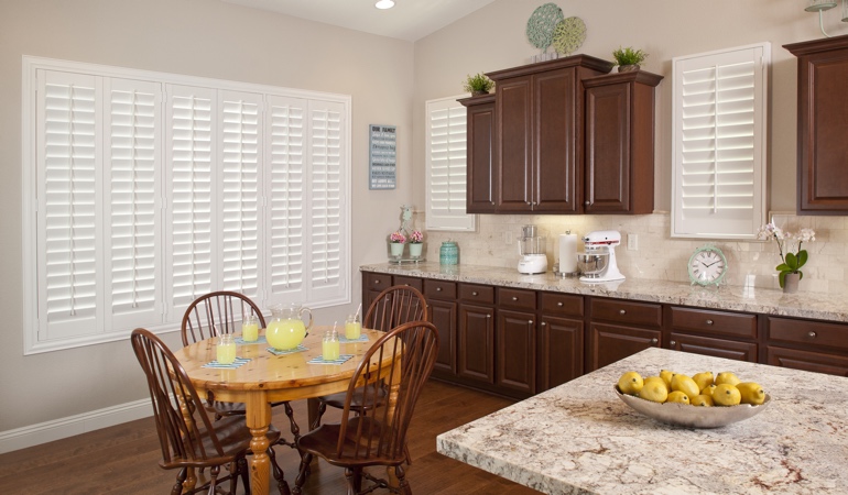 Polywood Shutters in Miami kitchen